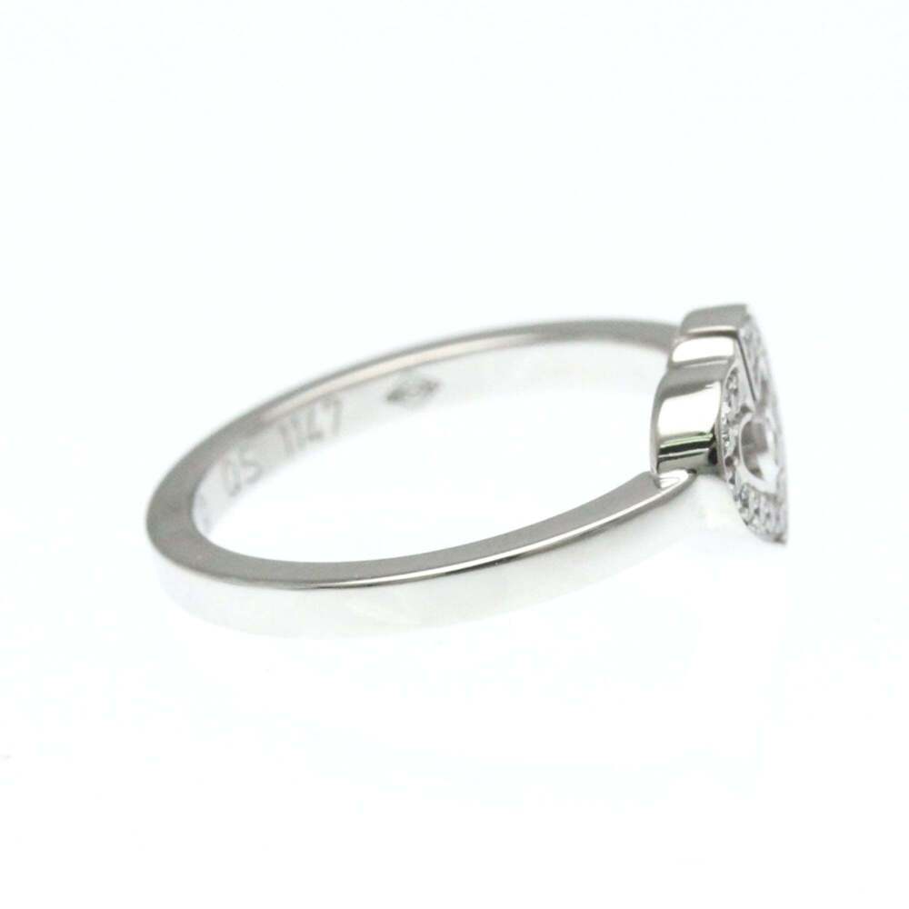 CARTIER 18k Silver Diamond Heart Ring - Picture 4 of 10